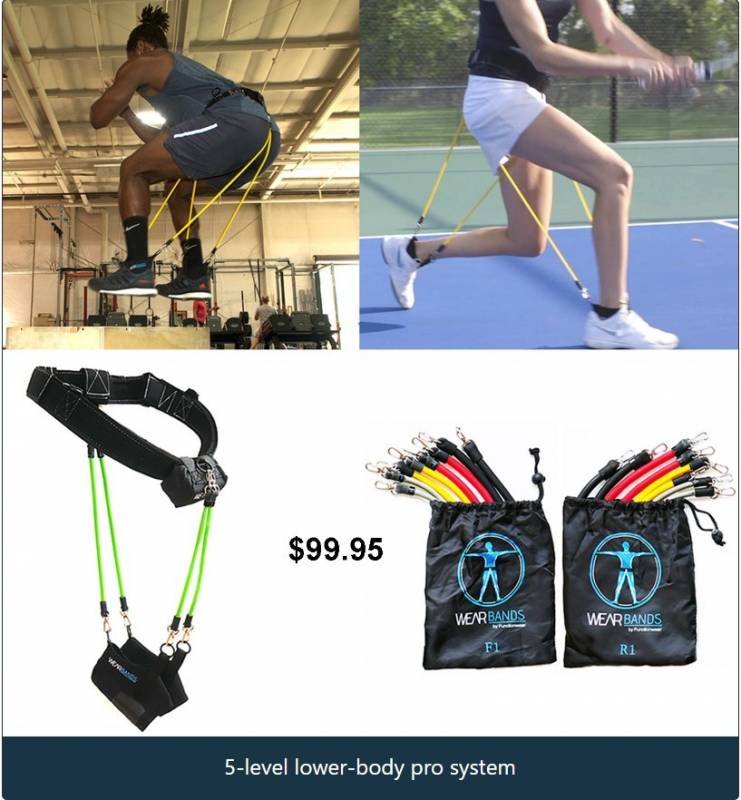 Wearbands: 5-Level Lower Body Pro System