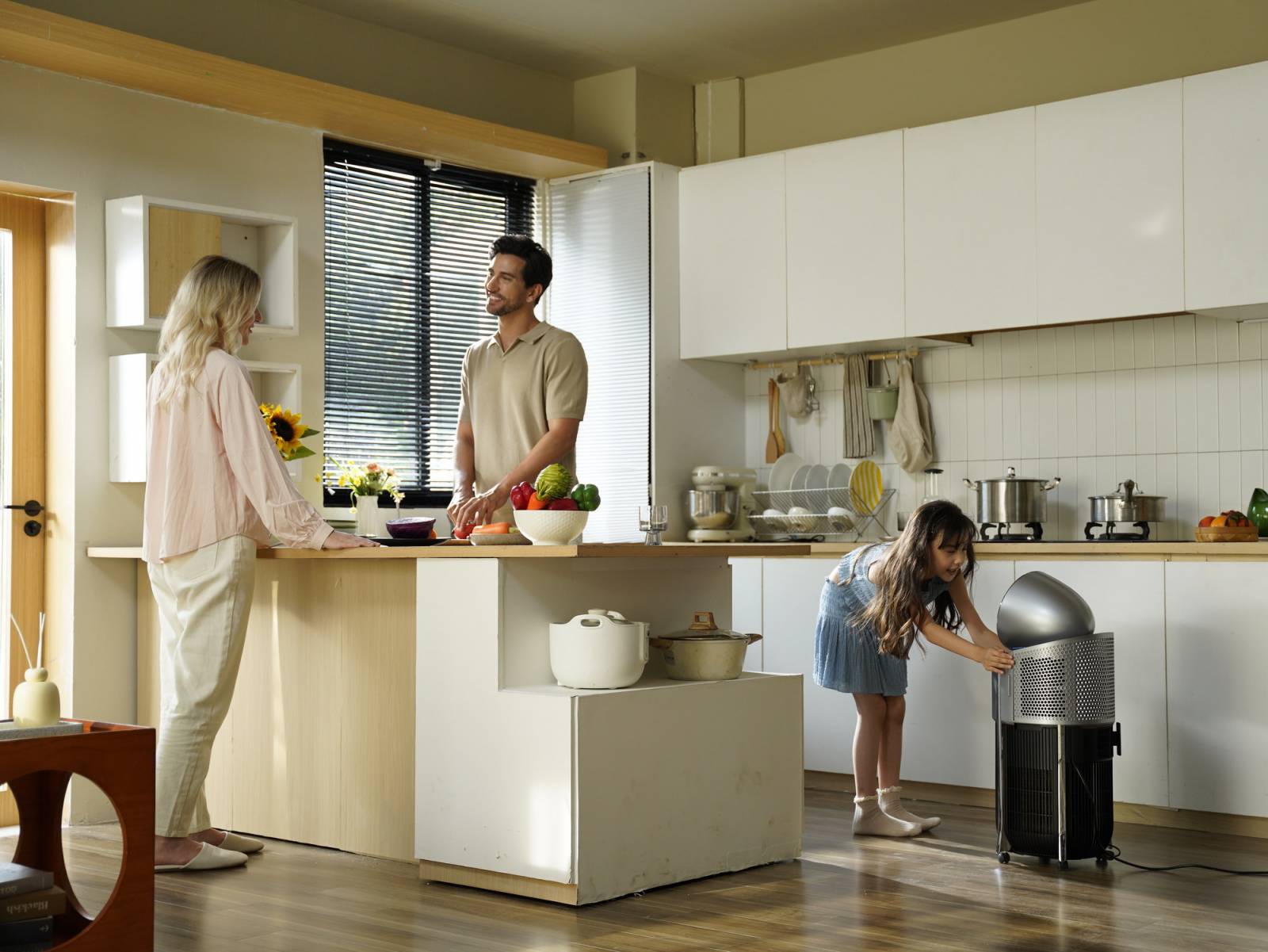 Morphy Richards ductless portable air conditioner in the kitchen
