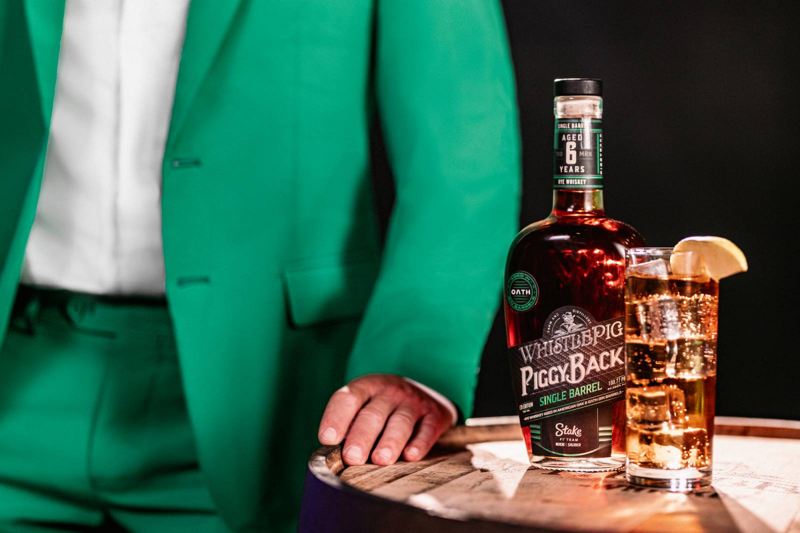 WhistlePig PiggyBack Rye: 2024 Stake F1 Team KICK Sauber Single Barrel