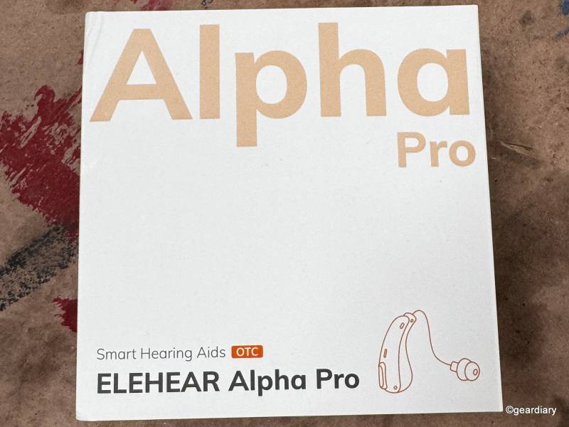 Elehear Alpha Pro OTC Hearing Aids retail box