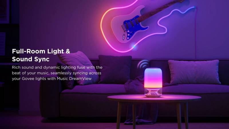 Personalize Your Space with the Govee Gaming Pixel Light, Mini Panel Lights, and Table Lamp 2 Pro x Sound by JBL 16 Govee Table Lamp 2 Pro x Sound by JBL