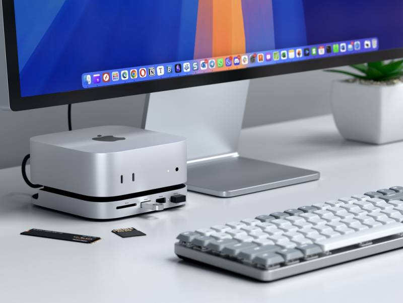 Satechi Mac Mini M4 Stand & Hub with SSD Enclosure