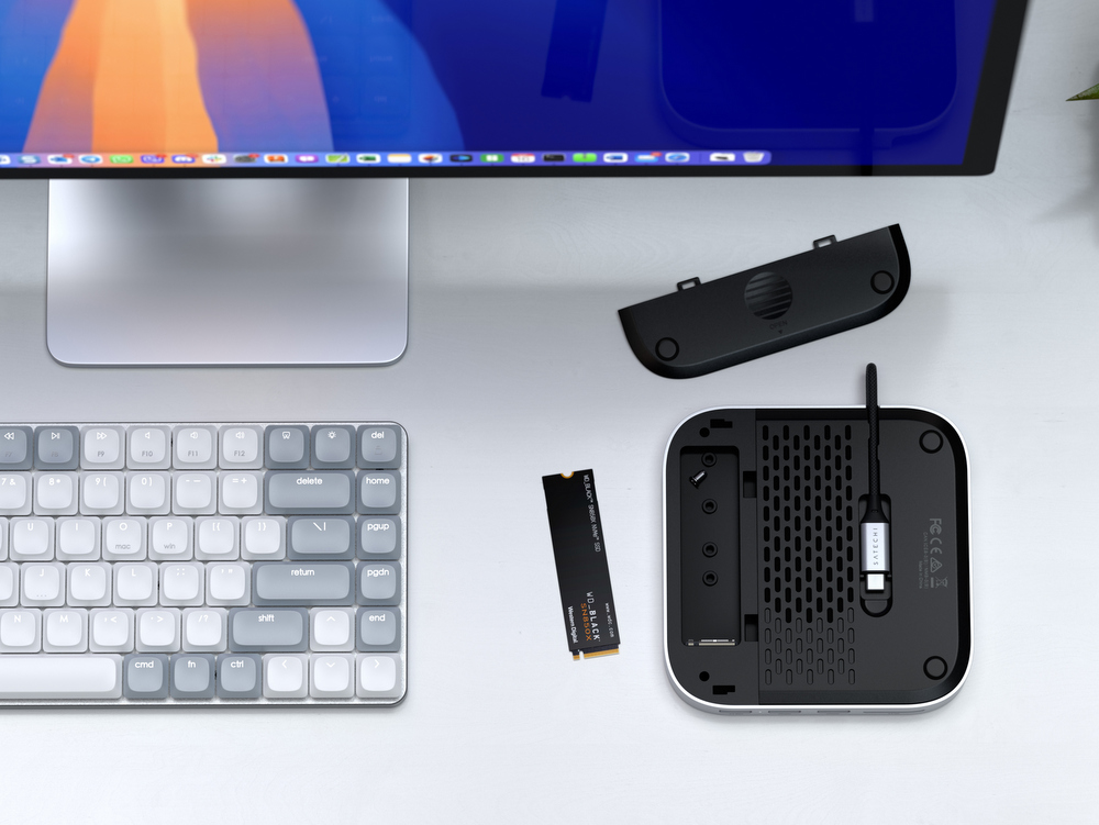 Boost Your Workspace with the Satechi Mac Mini M4 Stand & Hub with SSD ...