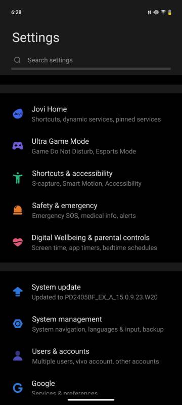 Camera options on the vivo X200 Pro