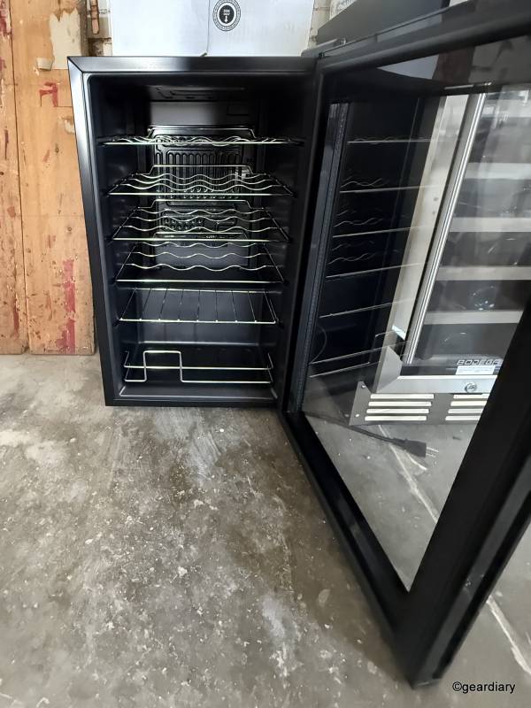 BODEGA JC-70 Wine Cooler with door open