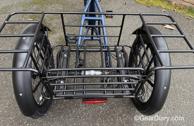 Cargo basket on the Viribus SC5 Fat Tire Tricycle