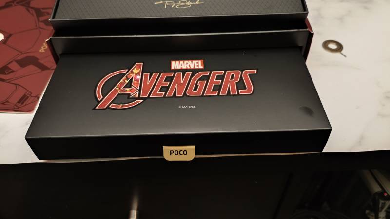 Avengers Box with paperwork