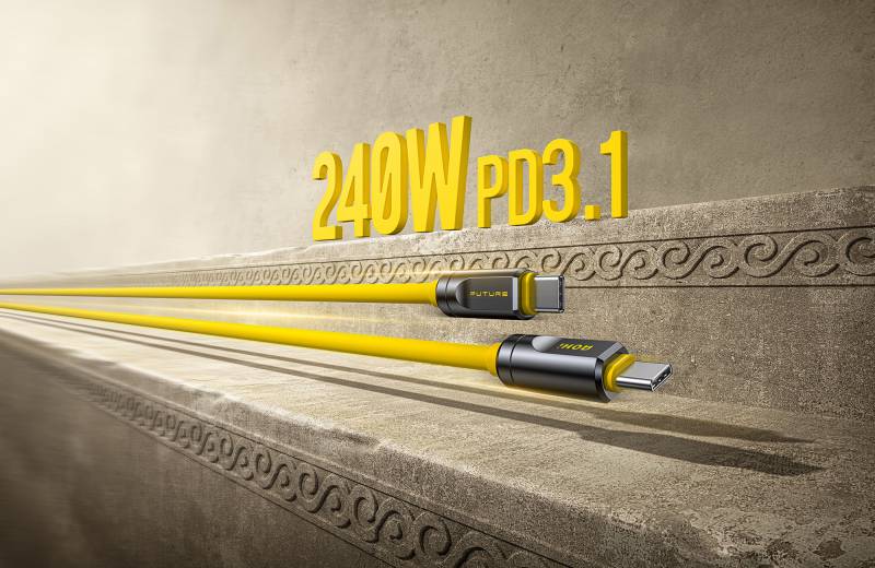 AOHi Adonis USB 4.2 Type-C Cable supports 240W PD3.1 Charging
