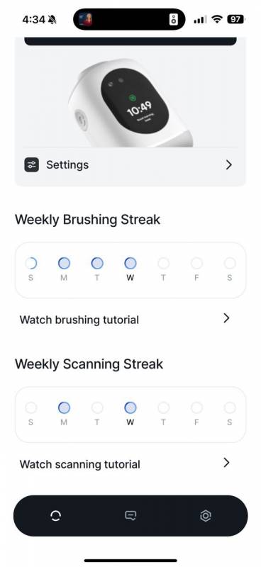 Feno app Scan Streak