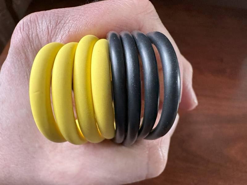 AOHi Adonis USB 4.2 Type-C Cable coiled and wrapped in hand