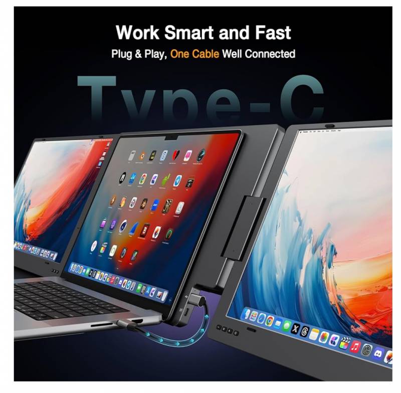 YKK 90D 15.6” Triple Screen Extender