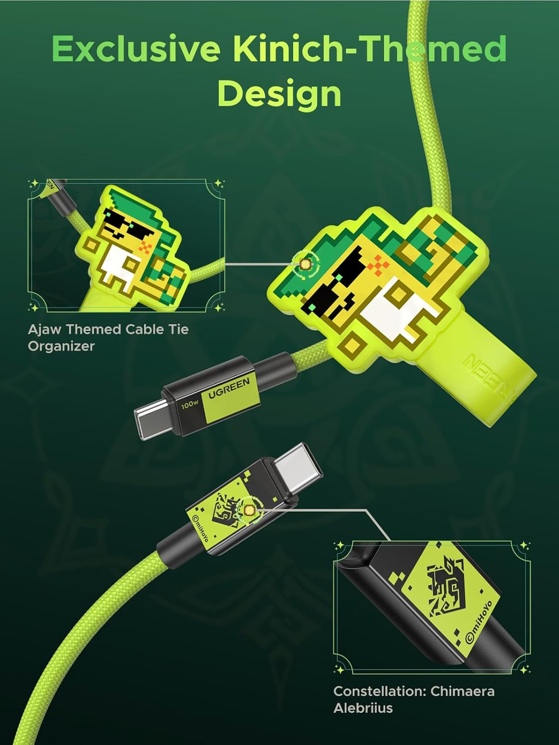 UGREEN and Genshin Impact Collaborate to Power Your Adventures with a Limited-Edition Charging Collection 25 UGREEN and Genshin Impact Edition USB-C to USB-C Cable