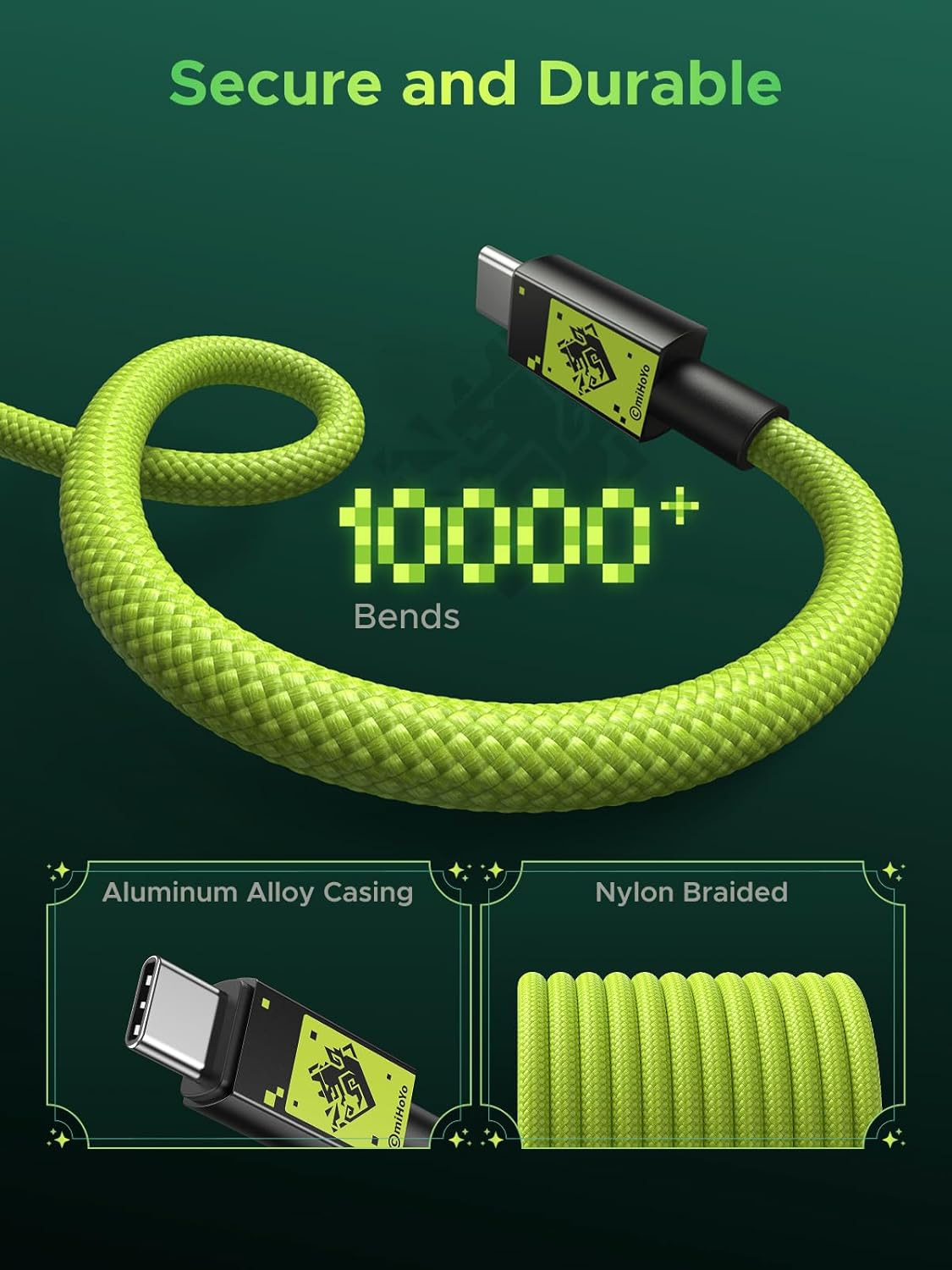 UGREEN and Genshin Impact Collaborate to Power Your Adventures with a Limited-Edition Charging Collection 28 UGREEN and Genshin Impact Edition USB-C to USB-C Cable