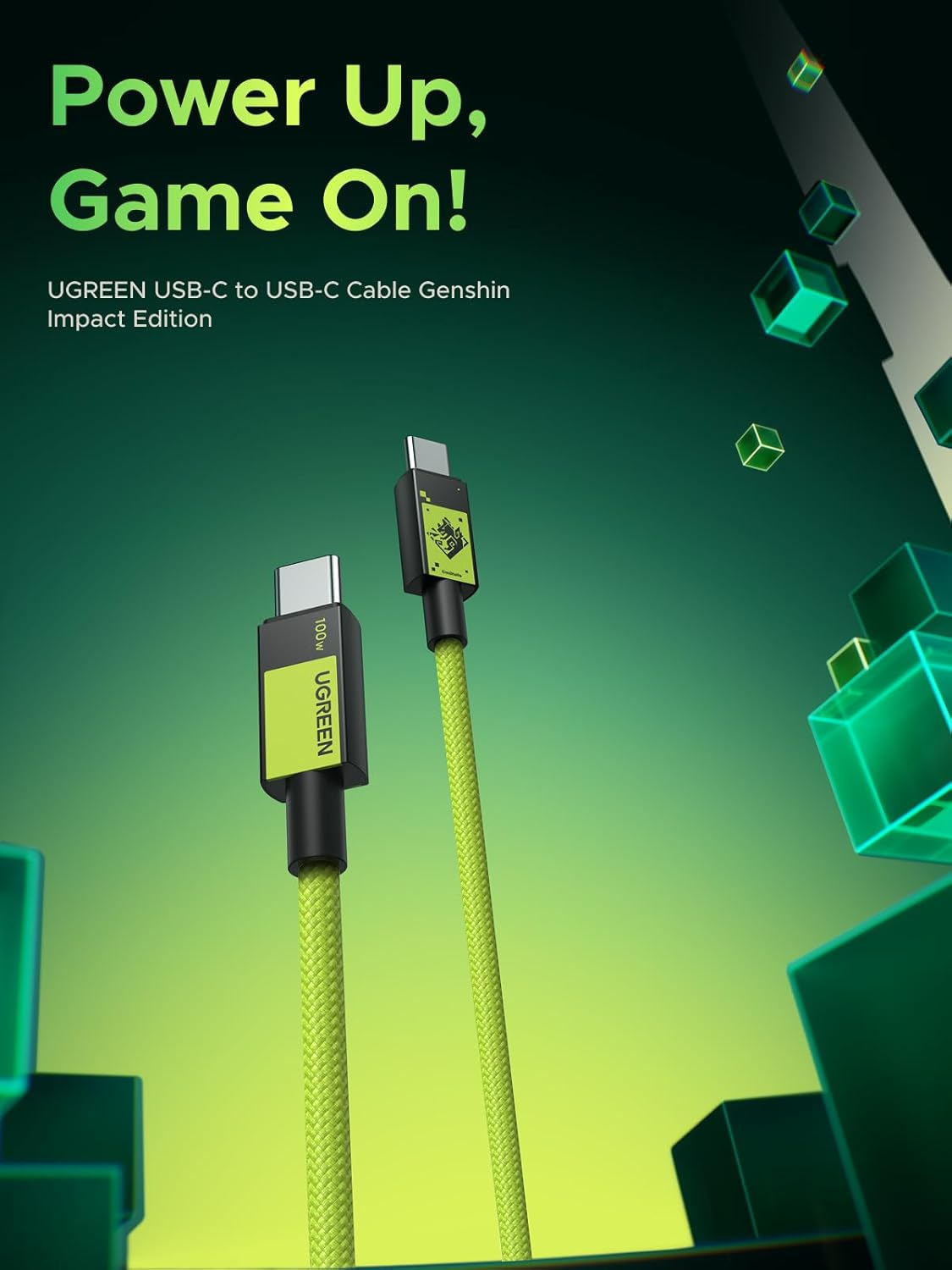 UGREEN and Genshin Impact Collaborate to Power Your Adventures with a Limited-Edition Charging Collection 24 UGREEN and Genshin Impact Edition USB-C to USB-C Cable
