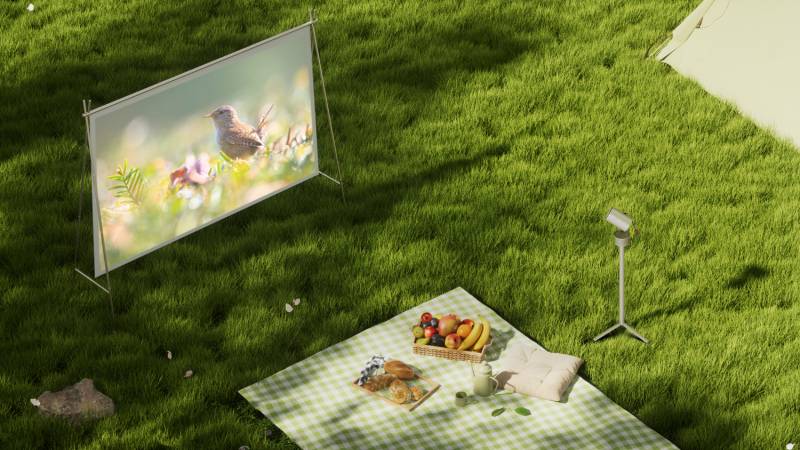 XGIMI Portable Outdoor Projector Screen and MoGo 3 Pro
