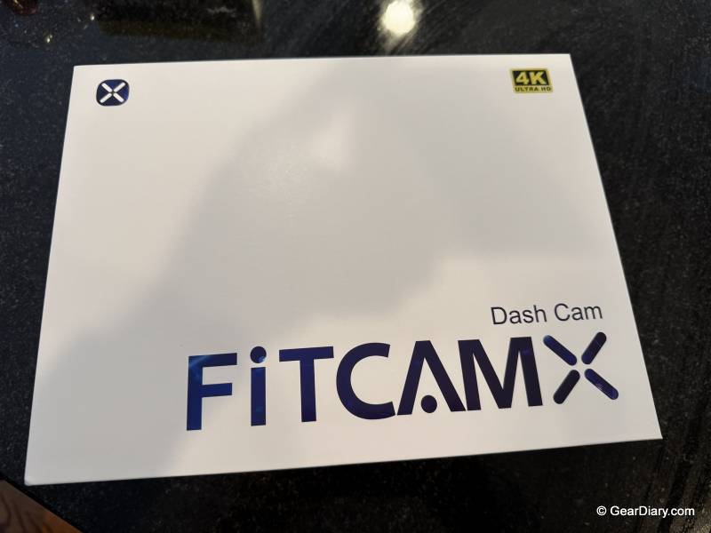 FITCAMX Dash Cam retail box