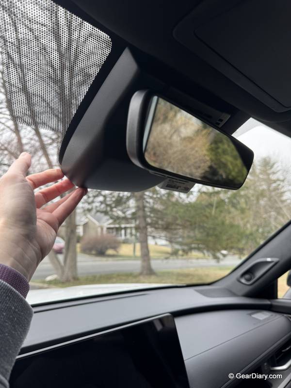 FITCAMX Dash Cam Review: The Best Factory-Looking Front and Rear Camera Upgrade for Your Car 3 Original camera module in the Toyota Highlander.