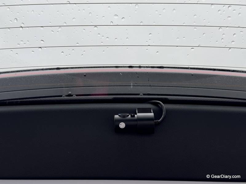 The FITCAMX rear camera installed in the Toyota Highlander. 