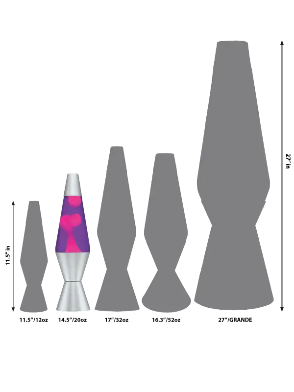 LAVA Lamp sizes
