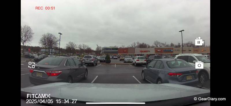 Video taken with the FITCAMX Dash Cam