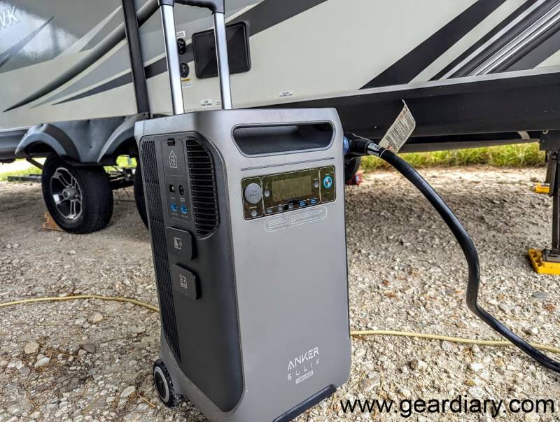 SOLIX F3800 Plus connected to the author's RV