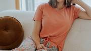 Cariloha sleep pants and V-neck dolman sleep tops