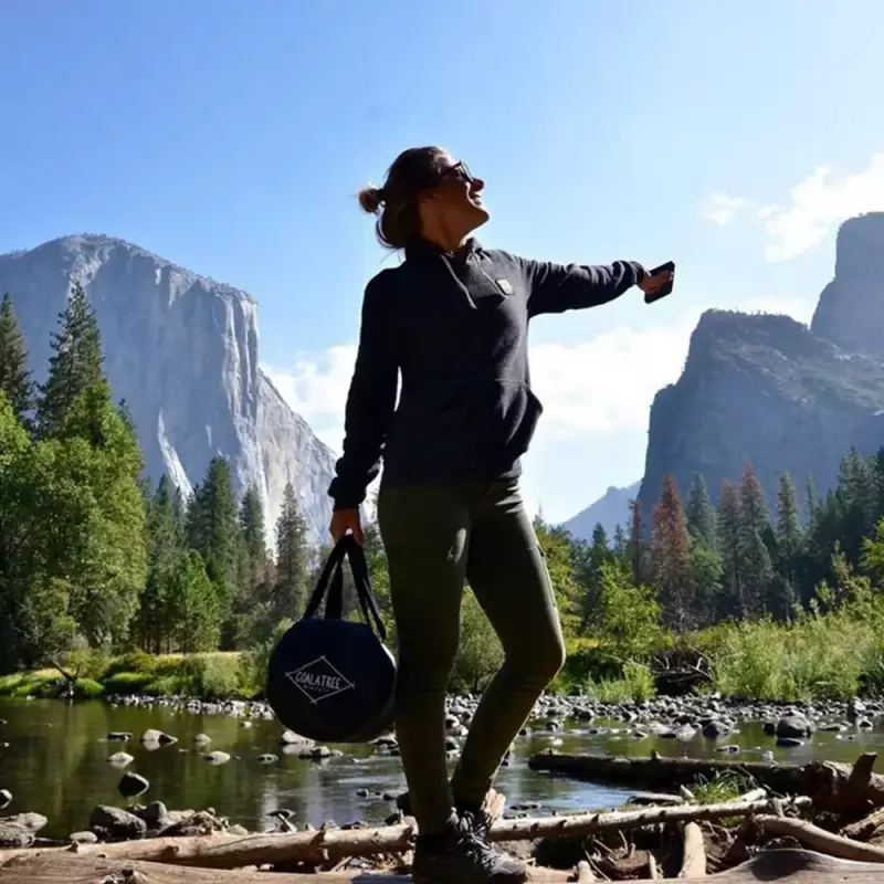 Coalatree Black Nomad Travel Duffel