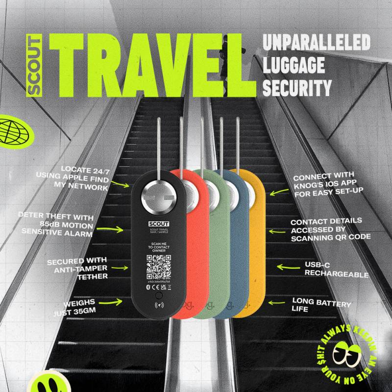Knog’s Scout Travel Smart Luggage Tag