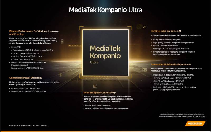MediaTek Kompanio Ultra Fact Sheet