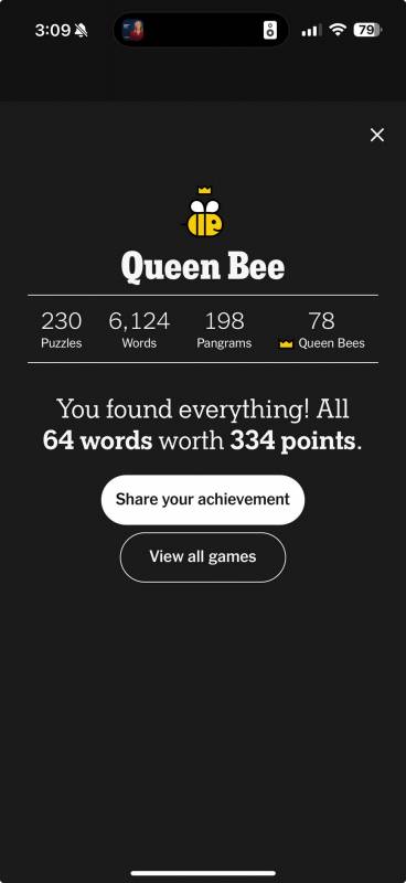 Queen Bee on New York Times Games