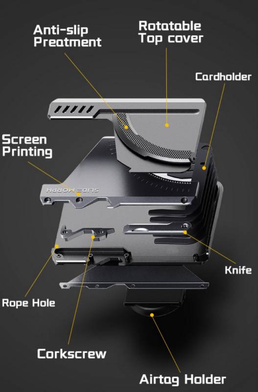 SlideMorph Mechanical Card Holder