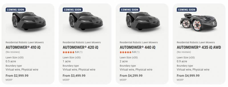 Husqvarna Automower iQ Series