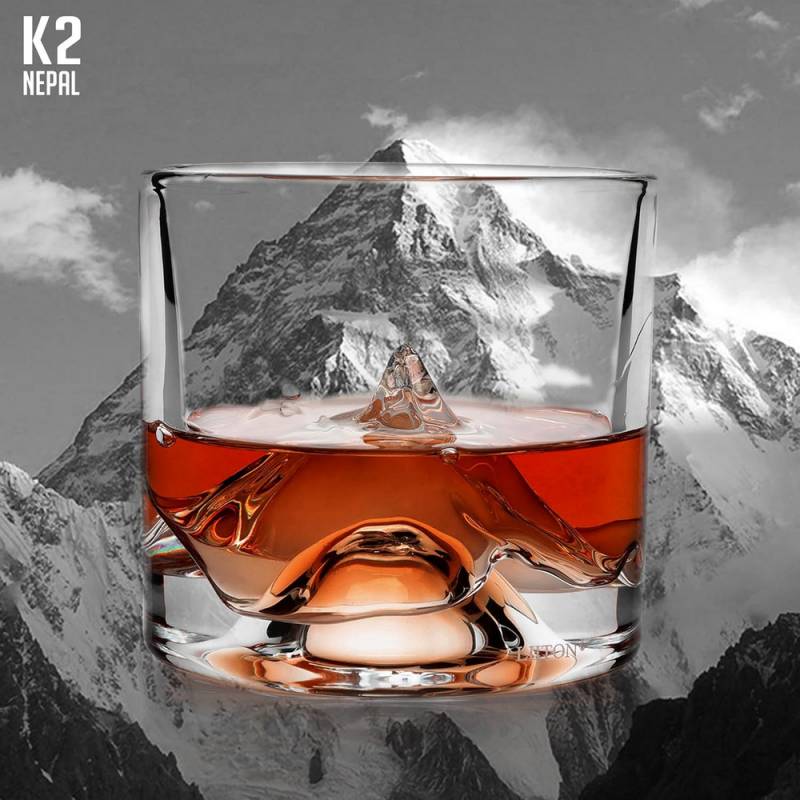 LIITON K2 Crystal Whiskey Glasses (Set of 2)