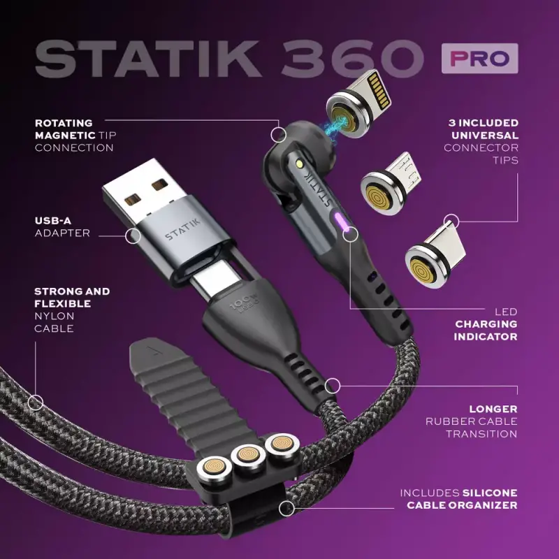 Statik 360 Pro Universal Magnetic Cable