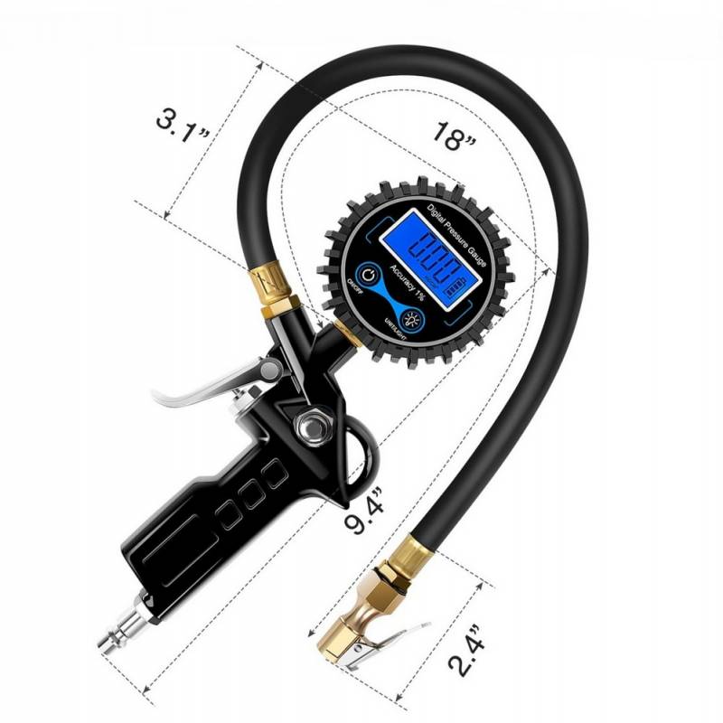 Nilight Digital Tire Inflator Pressure Gauge