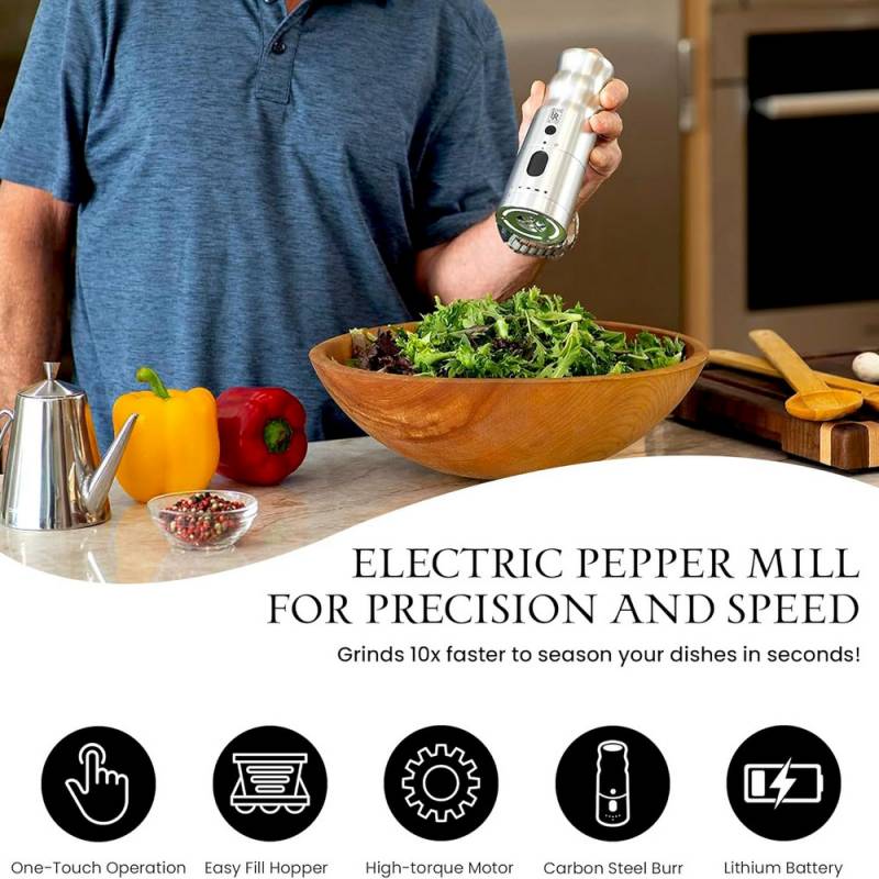 Black Rain Electric Pepper Mill