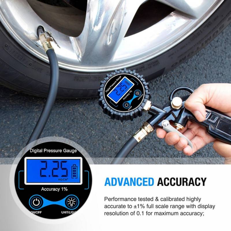 Nilight Digital Tire Inflator Pressure Gauge