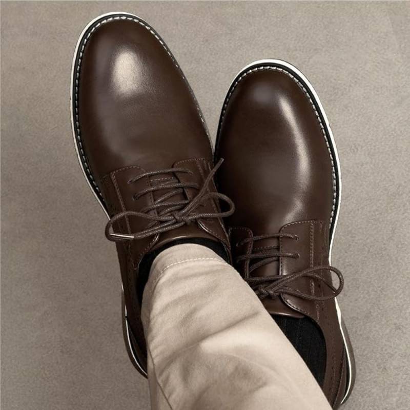 Bruno Marc Men's Plain Toe Derby Oxfords