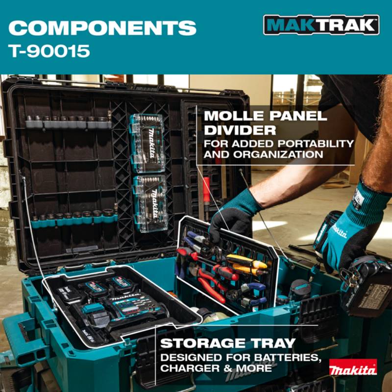 Makita MAKTRAK Large Tool Box T-90015 features