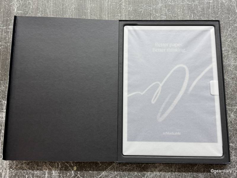 Opening the ReMarkable Paper Pro box