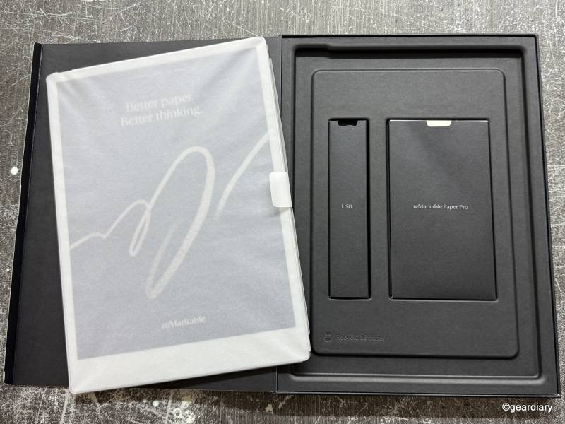 Opening the ReMarkable Paper Pro box