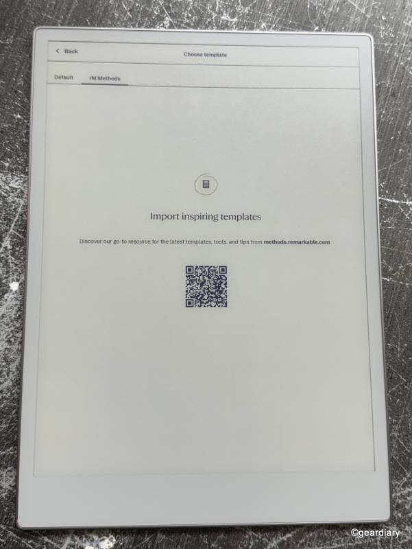 Link to download more templates from the reMarkable site.