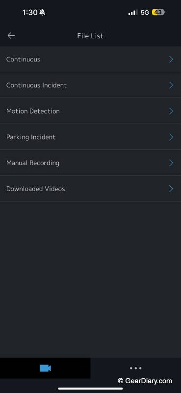 Alpine Dashcam App