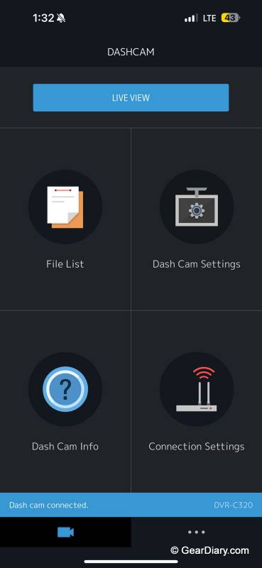 Alpine Dashcam App