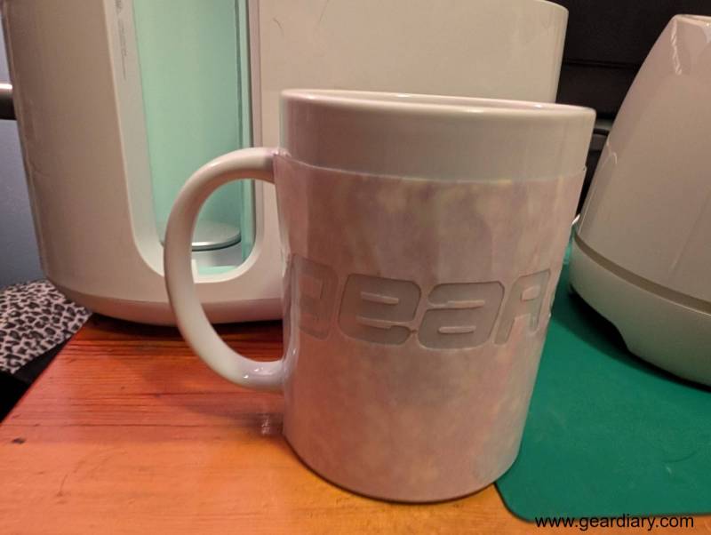 Cricut Mug Press Review: Make Effortless, Pro-Quality Custom Mugs in Minutes 3 A mug with a transfer sheet on it before going into the Cricut Mug Press
