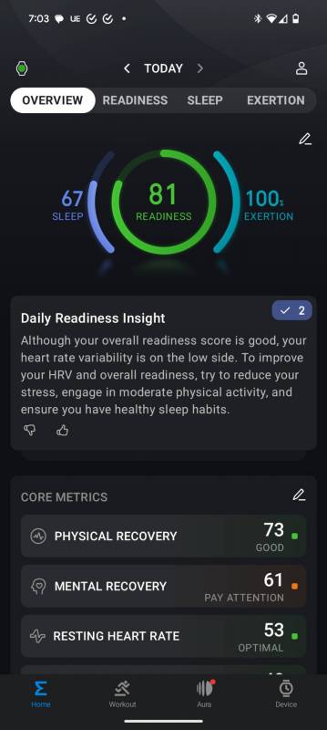 Zepp app screenshots