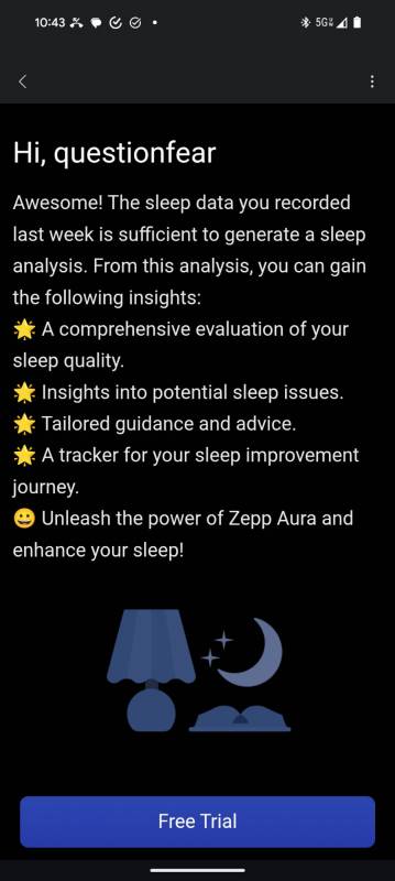 Zepp app screenshots