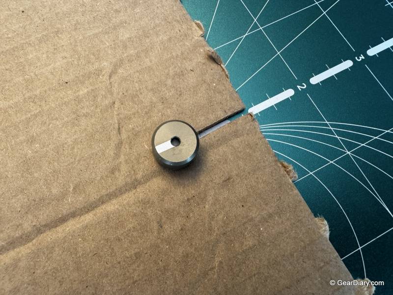 Cutting cardboard with the ChompSaw