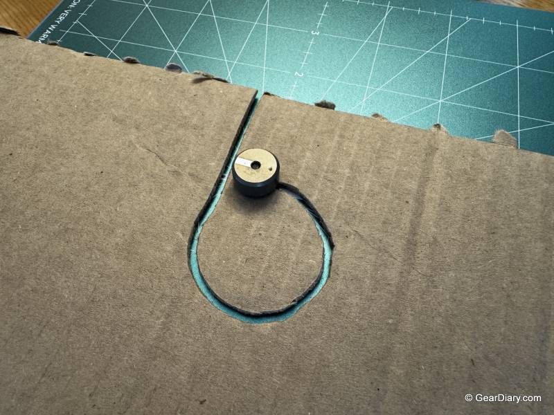 Cutting cardboard with the ChompSaw
