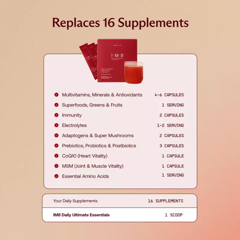 IM8 Daily Ultimate Essentials: All-in-One SupplementIM8 Daily Ultimate Essentials: All-in-One Supplement